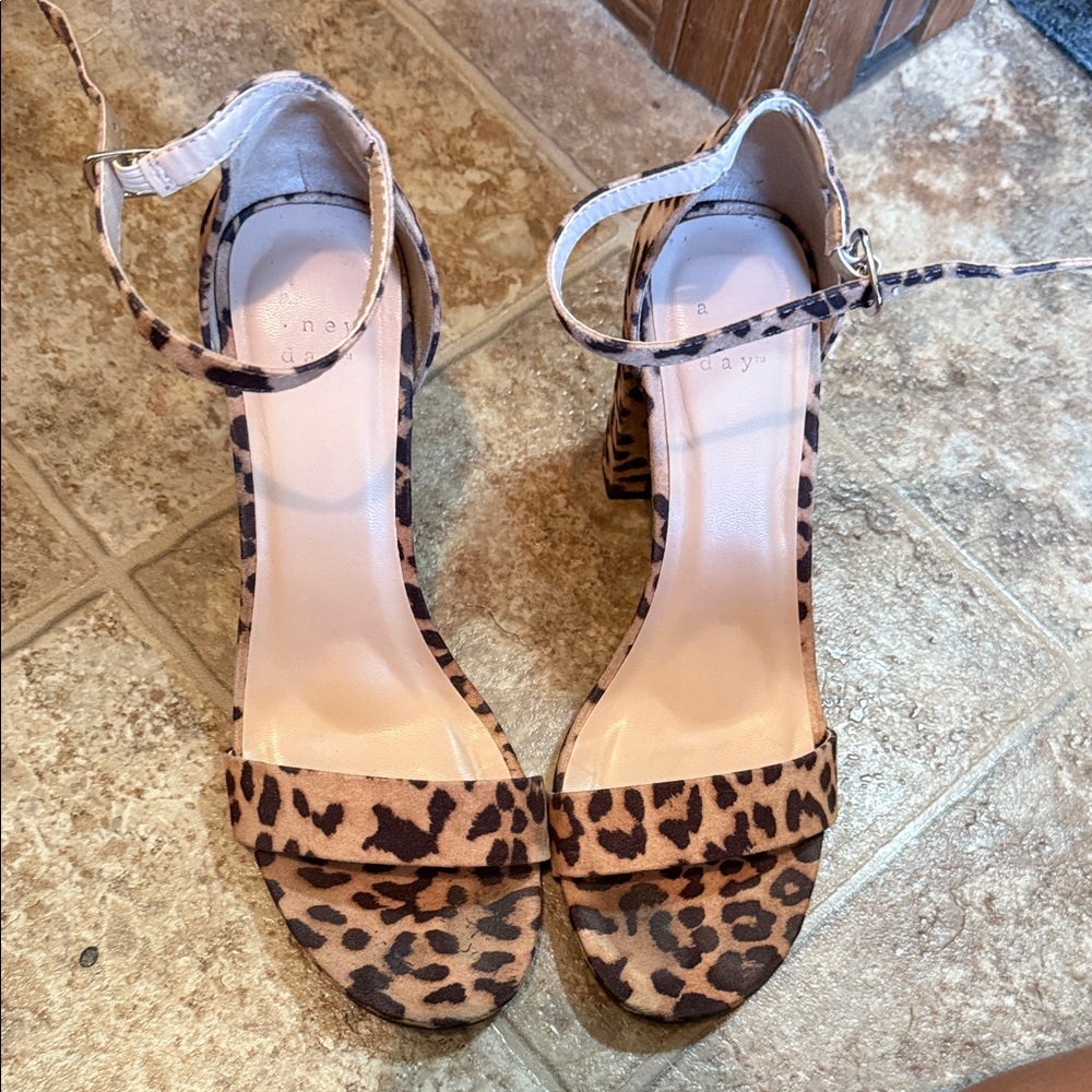 A New Day Animal Print Heeled Sandals